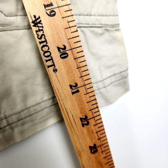 725 Originals 100% Cotton Cargo Shorts Flat Front Beige Men's Size 38 - Picture 5 of 13